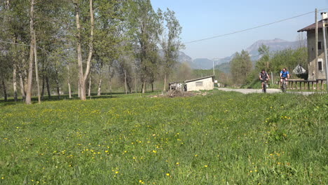 Italy-Road-With-Bicycles-In-Countryside
